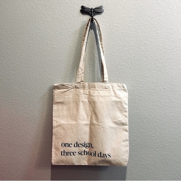 Marcella × CAMFED minimalist neutral canvas tote bag - Picture 3 of 4